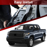Fit For 14-20 Toyota Tundra Black Front Grille&Hood Bulge Molding Set New