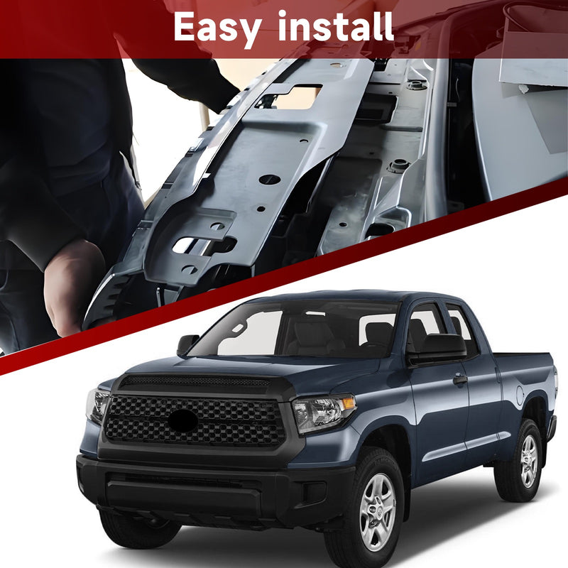 Fit For 14-20 Toyota Tundra Black Front Grille&Hood Bulge Molding Set New