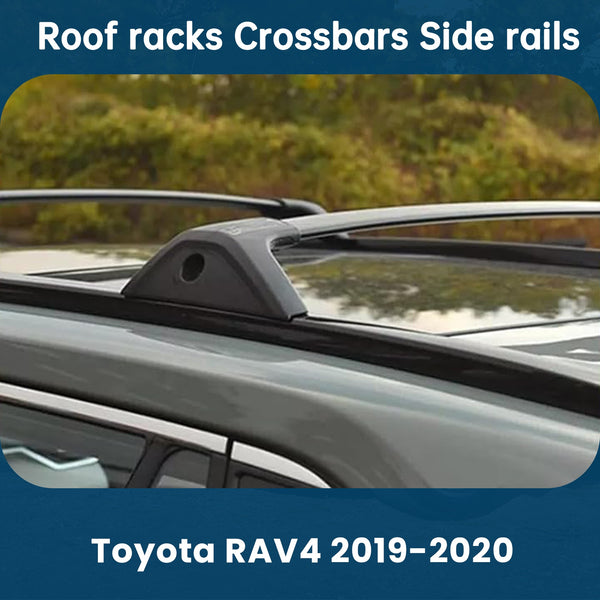 For 2019-2020 Toyota RAV4 Roof Rack Crossbar Side Rails Luggage Carrier