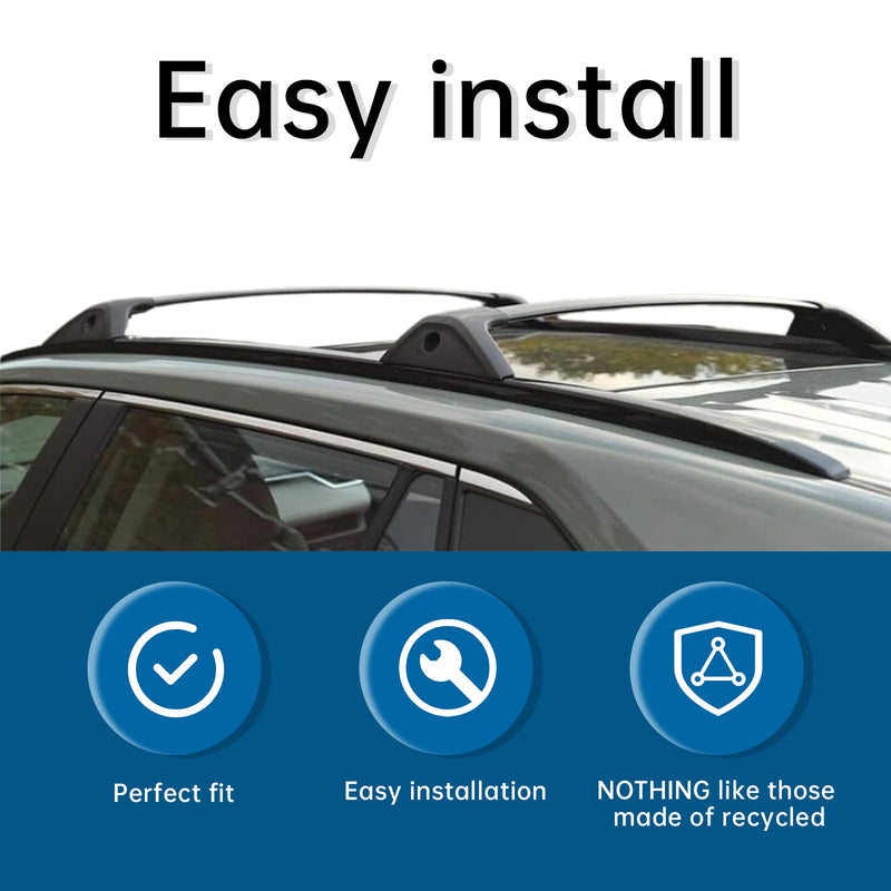 For 2019-2020 Toyota RAV4 Roof Rack Crossbar Side Rails Luggage Carrier