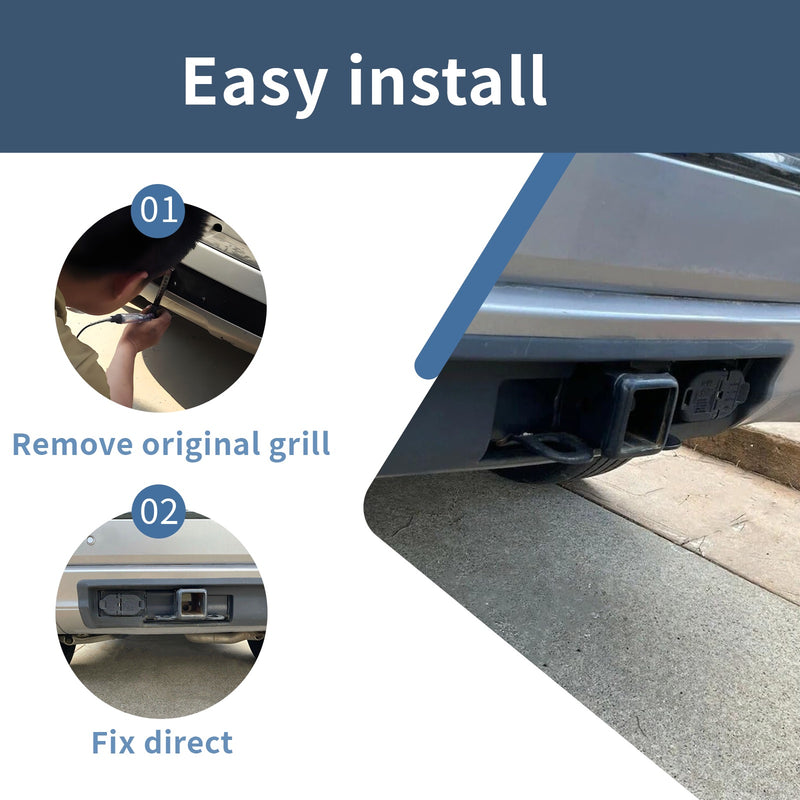 Class 4 Trailer Hitch, 2-Inch Receiver,Compatible with Jeep Grand Cherokee 2011 2012 2013 2014 2015 2016 2017 2018 2019 2020 2021 Models, W/O Pin