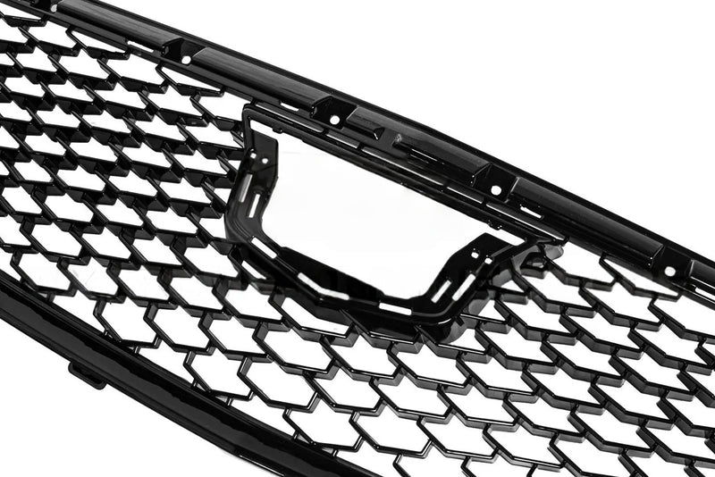 BUFEETERS  Front Bumper Upper Grille Cover Fit For 2020 2021 2022 2023 2024 Cadillac CT4,CT4-V Blackwing Style,Gloss Black