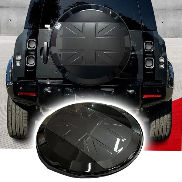 BUFEETERS Rear Spare Tire Cover Fit For 2020 2021 2022 2023 2024 2025 Land Rover Defender 90/110/130 Wheel Cover,Carpathian Grey&Matte Black
