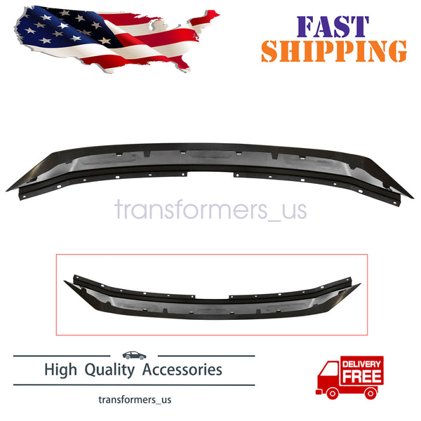 BUFEETERS Front Bumper Upper Grille Top Molding Hood Trim Fit For 2017 2018 2019 2020 2021 MAZDA CX-5,Factory Style,Black
