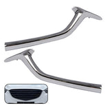 BUFEETERS 2Pcs Left & Right Front Bumper Grille Molding Trim Fit For 2017 2018 2019 2020 2021 Mazda CX-5,Factory Style,Chrome&Silver