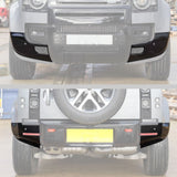 BUFEETERS 4PCS Front Rear Bumper Corner Kit Fit For 2020 2021 2022 2023 2024 2025 Land Rover Defender 90 110 L663,Gloss Black